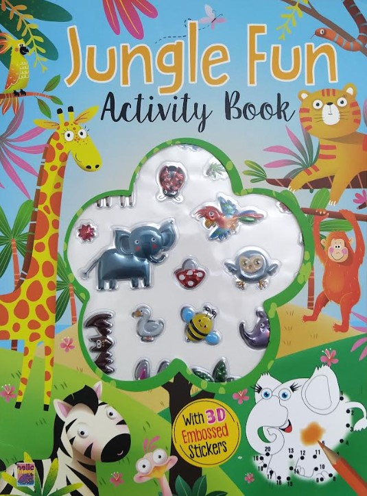 JUNGLE FUN ACTIVITY BOOK (With 3D Embossed Stickers)